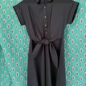 Classic navy cotton dress, from Charter Club. Size 2p